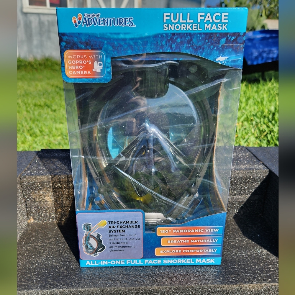 Full Face Snorkel Mask Adult Large-Extra Large